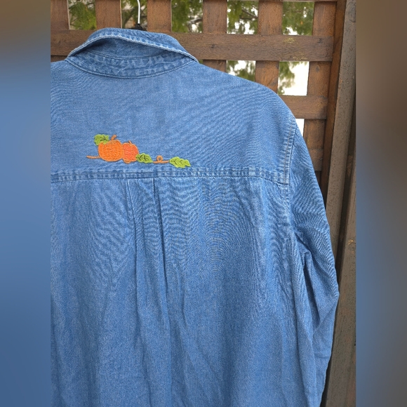 Vintage Fall Embroidered Button Up - Picture 5 of 9